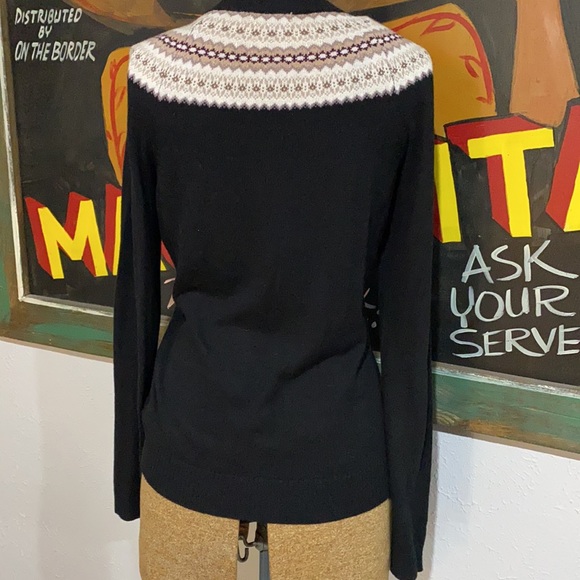 Merona Black Argyle Cardigan Size XS - Picture 2 of 11